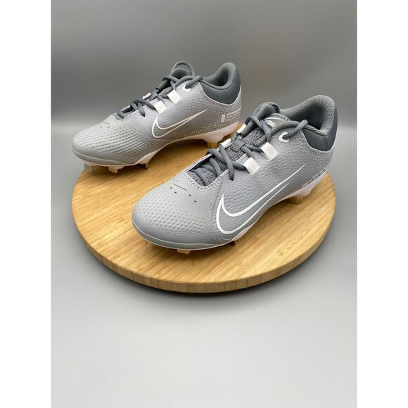 Nike Baseball Cleats Womens 7 Gray Hyperdiamond 4 Pro Softball Metal CZ5920-012 - Picture 6 of 11